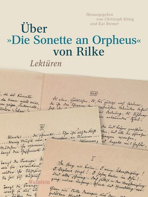 cover image of Über »Die Sonette an Orpheus" von Rilke